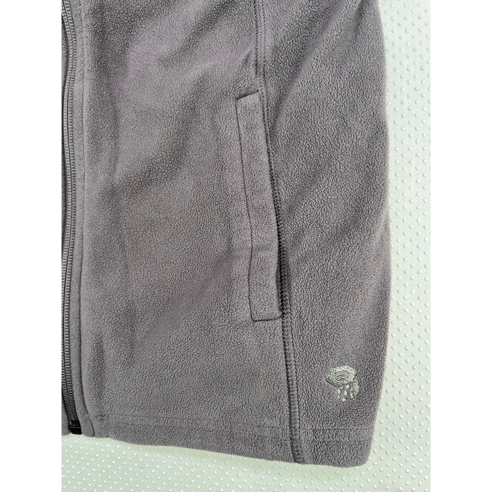 Mountain Hardwear Purple/Gray Fleece Hooded Vest Women's Size S P - Picture 2 of 7